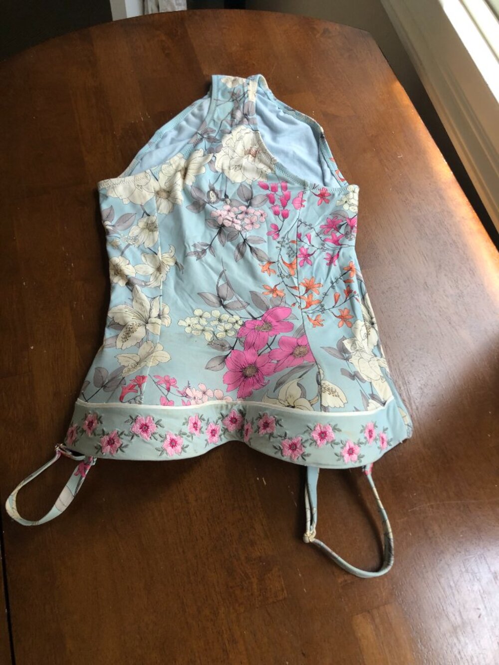 Johnny Was strapless (with clip on straps) bathing suit - Picture 2 of 3